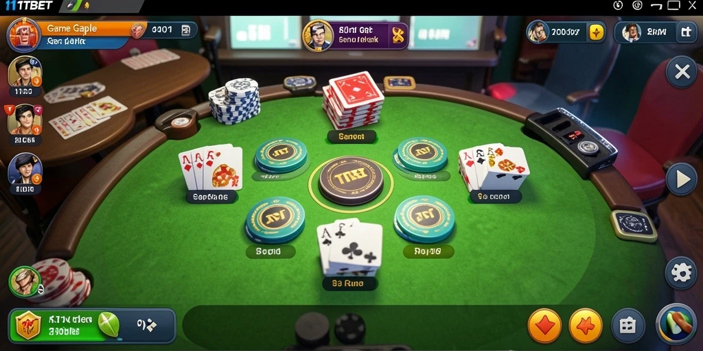 Tampilan screenshot 11TBET saat bermain Gaple yang menarik.