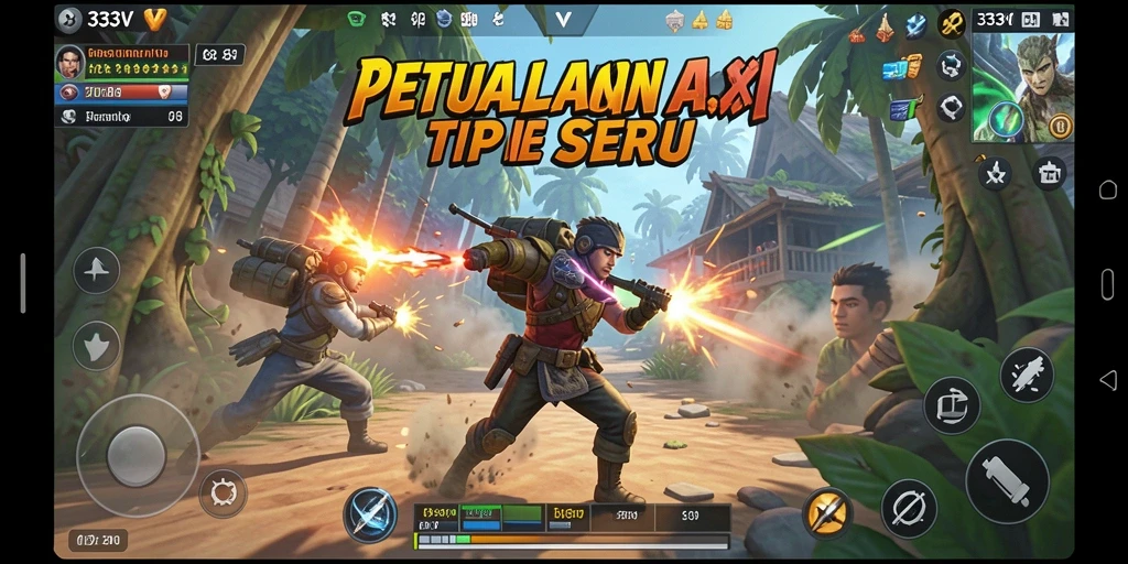 Gambaran intens gameplay TPS di 333V dengan grafis menakjubkan.