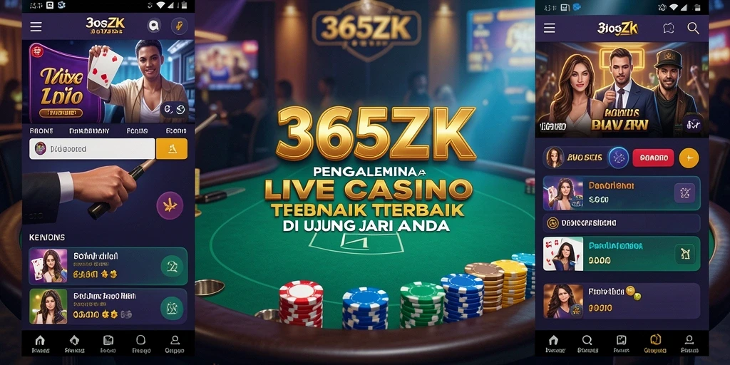 Gameplay seru Live Casino di 365ZK dengan dealer profesional.