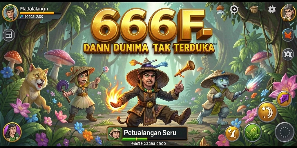 Screenshot utama 666F menampilkan petualangan seru di dunia yang misterius.