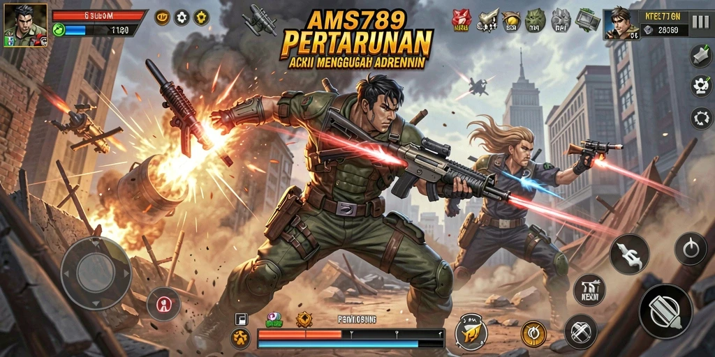 Gameplay seru dalam aksi memukau AMS789.