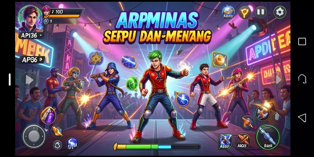 Tampilan gameplay seru dan penuh aksi dalam API36.