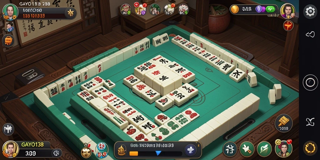Tampilan gameplay GAYO138 menampilkan keseruan Mahjong.