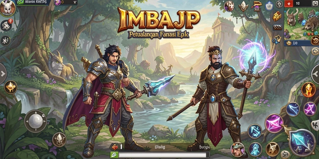Screenshot menampilkan petualangan seru dalam dunia ARPG IMBAJP.