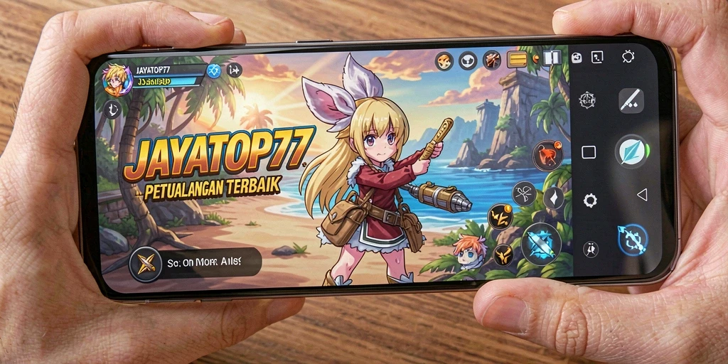 Screenshot gameplay JAYATOP77 menunjukkan pertarungan seru dengan karakter anime.