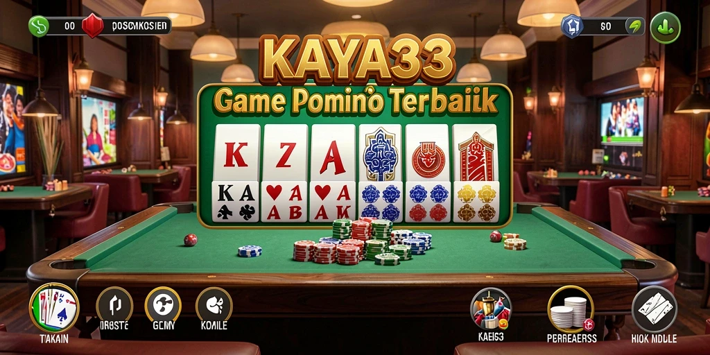 Tampilan gameplay KAYA33 yang seru saat bermain Domino.
