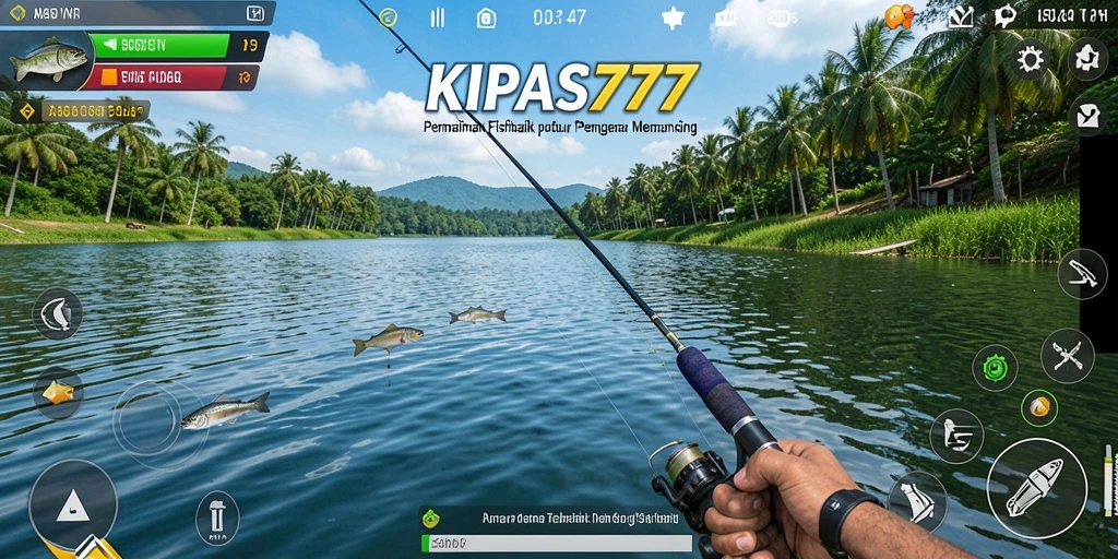 Tampilan gameplay <strong>KIPAS777</strong> yang mengasyikkan dan penuh tantangan saat memancing.