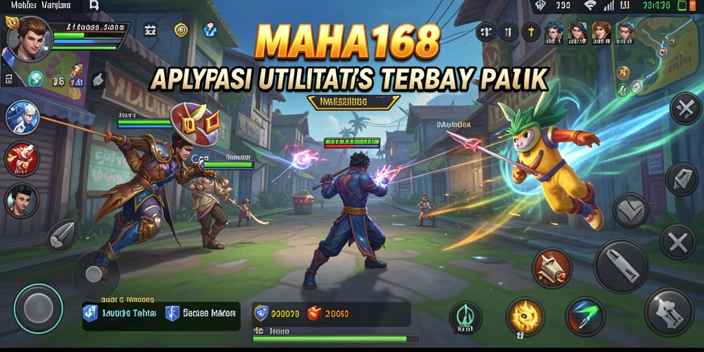Tampilan antarmuka utama aplikasi MAHA168 yang intuitif dan efisien.