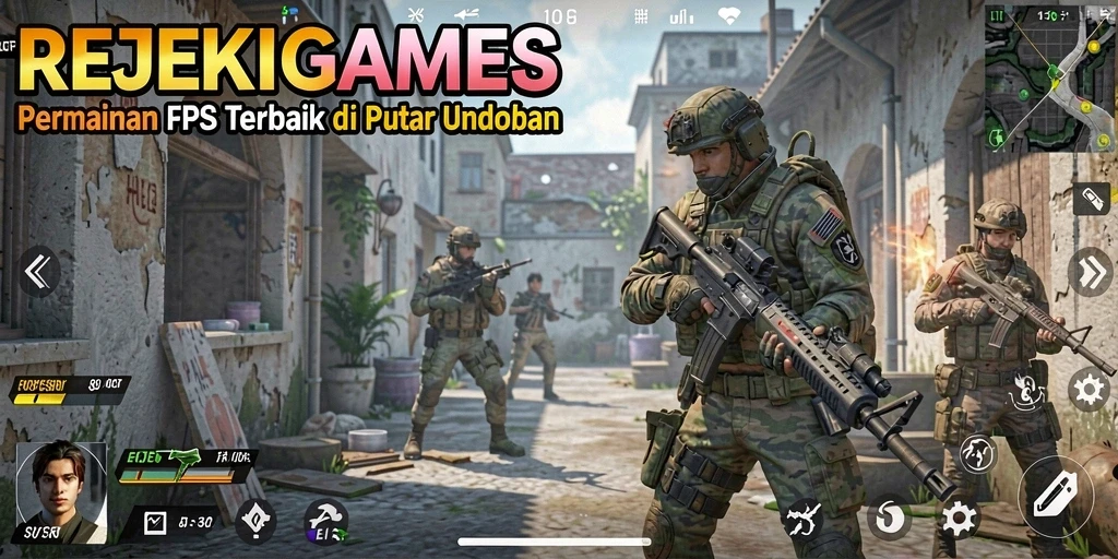 Tangkapan layar gameplay REJEKIGAMES yang mendebarkan saat pertempuran.