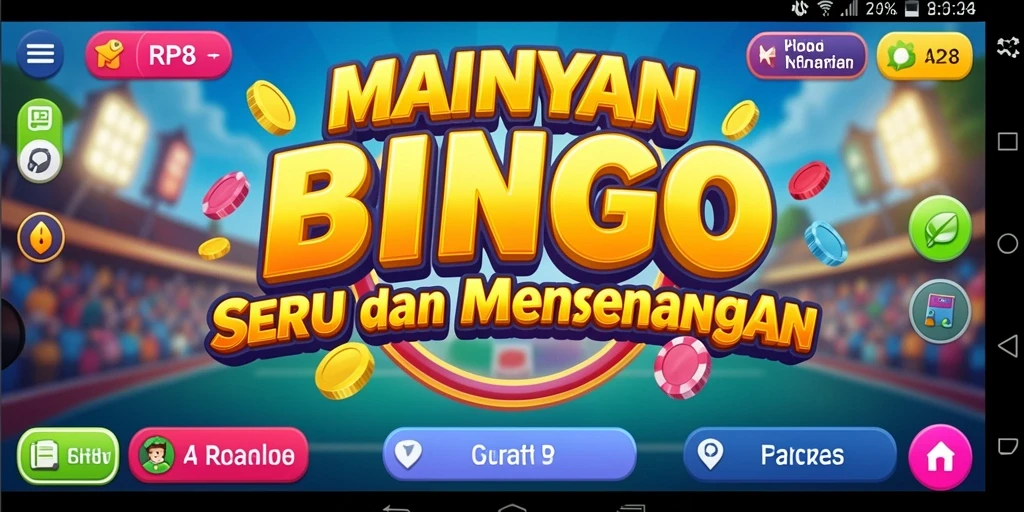 Screenshot utama RP8 menampilkan pengalaman menarik bermain Bingo.