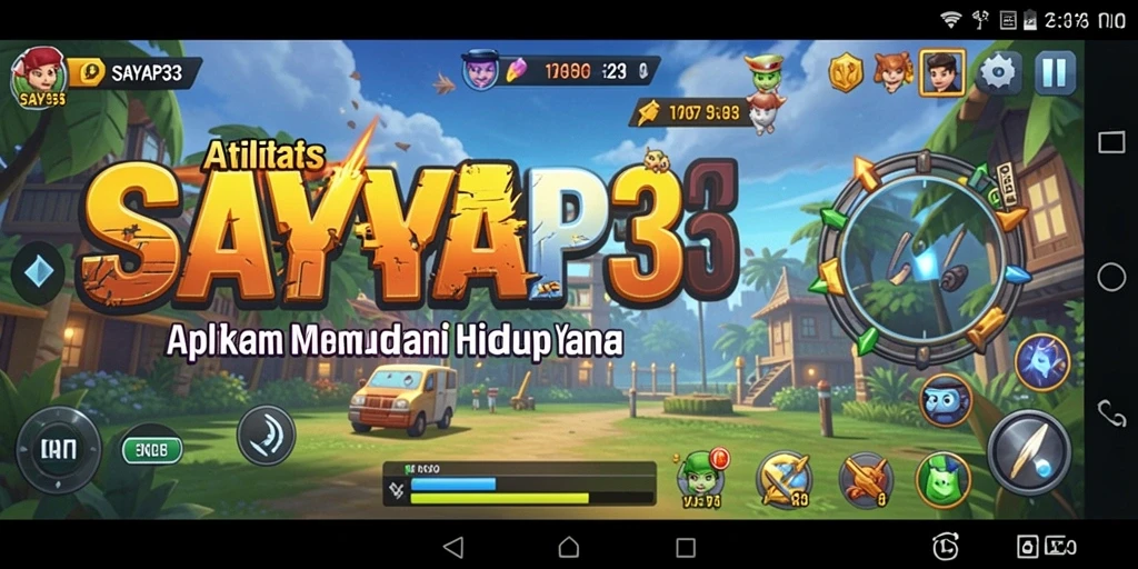 Tampilan utama SAYAP33 dengan berbagai fitur utilitas yang memudahkan pengguna.