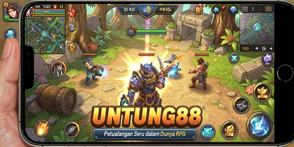 Screenshot UNTUNG88 menampilkan gameplay RPG yang epik dan penuh petualangan.