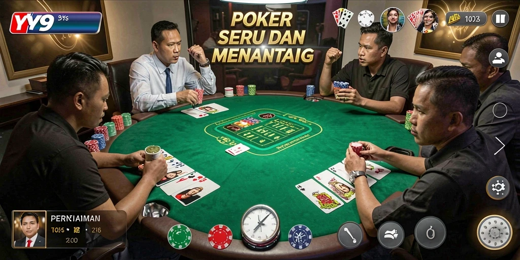 Tampilan menarik dari gameplay Poker di Y89 dengan pengalaman yang mendebarkan.