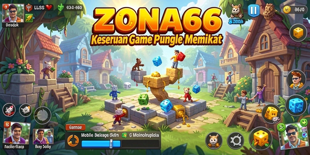Tampilan gameplay ZONA66 yang memikat dengan berbagai tantangan puzzle.